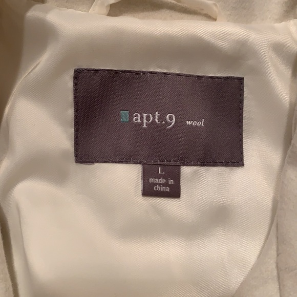 Apt.9 women’s wool cream jacket size L - Picture 5 of 7
